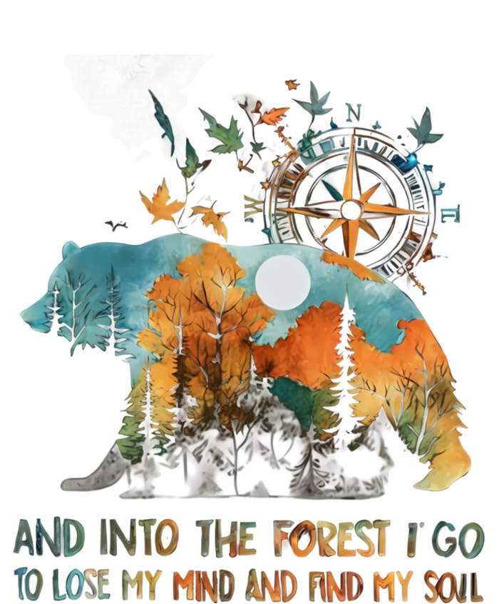 And Into The Forest I Go To Lose My Mind Camping Bear Cooling Performance Long Sleeve Crew