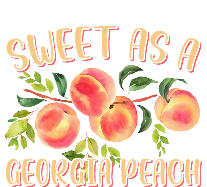 Sweet As A Georgia Peach Funny Southern Georgia Toddler Sweatshirt