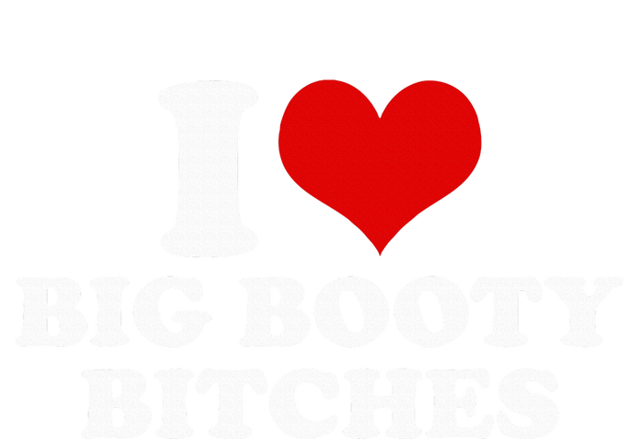 I Love Big Booty Bitches Funny Party Heart Graphic Coaster