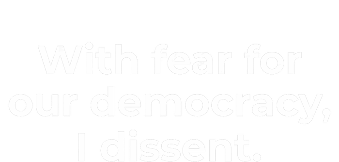 With Fear For Our Democracy I Dissent Funny Immunity Quote City Backpack