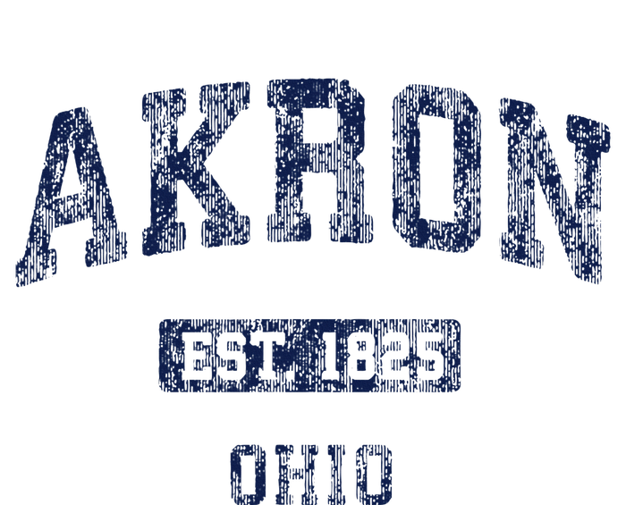 Akron Ohio Vintage Athletic Sports Design T-Shirt