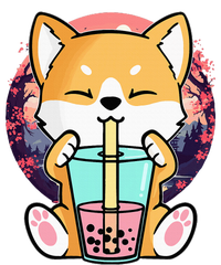 Kawaii Corgi Dog Bubble Tea Boba Anime Neko Japanese T-Shirt