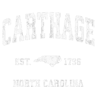 Carthage North Carolina Nc Vintage Athletic Cropped Pullover Crew