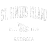 St. Simons Island Ga Vintage Nautical Boat Anchor Flag T-Shirt