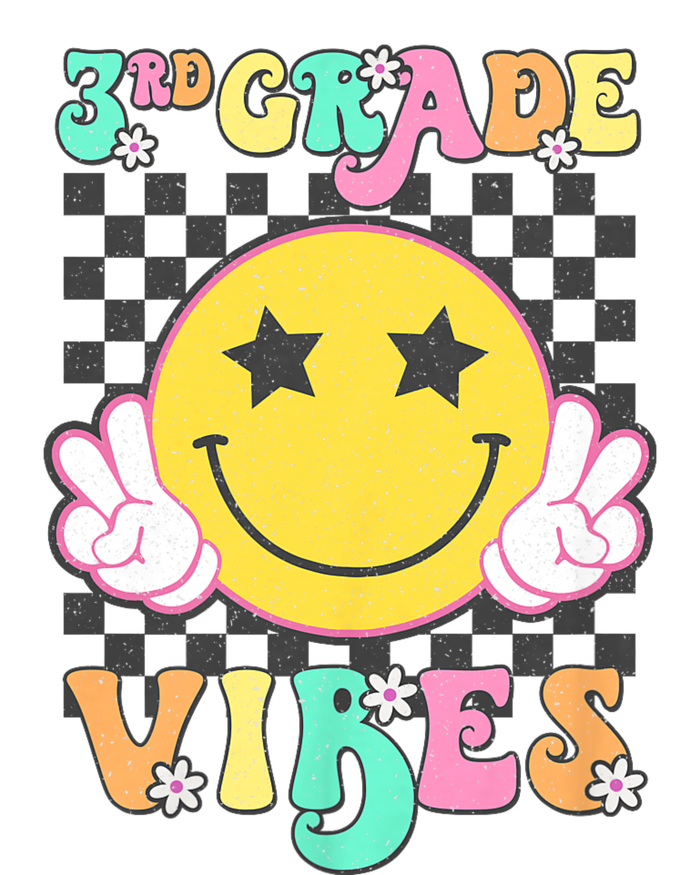 3rd Grade Vibes Smile Face Back To School Third Grade Microfiber Hand Towel