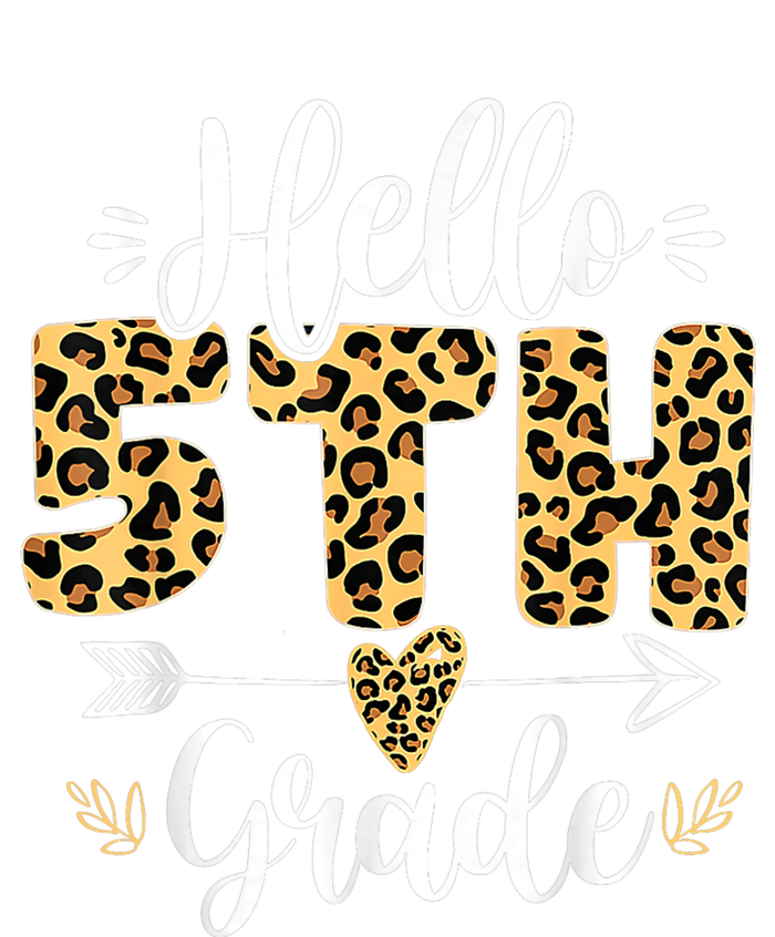 Hello 5th Fifth Grade Leopard Teacher Back To School Wool Snapback Cap