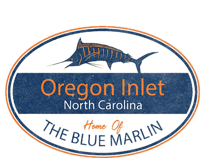 Oregon Inlet North Carolina Home Of The Blue Marlin Grommeted Golf Towel