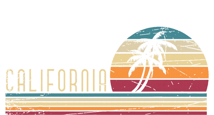 Cali Summer Vacation Ca Palm Trees Usa Retro California T-Shirt