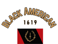 Cute Black American 1619 Black Afro American Heritage Flag T-Shirt