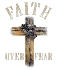 Faith Over Fear American Christian Cross God Jesus T-Shirt