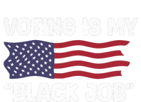 Voting Is My Black Job America Women's Knotted Racerback Tank