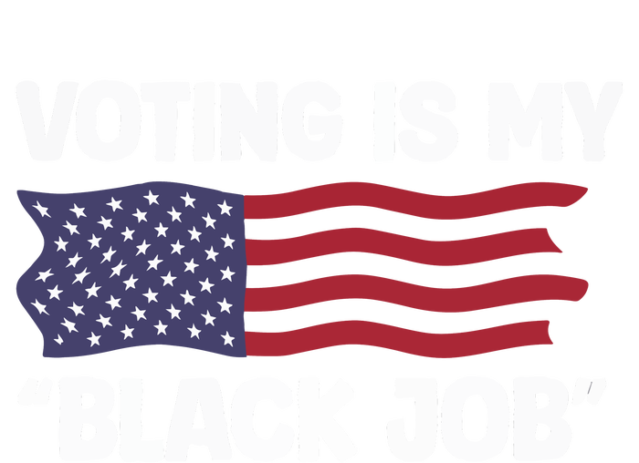 Voting Is My Black Job America Women's Knotted Racerback Tank