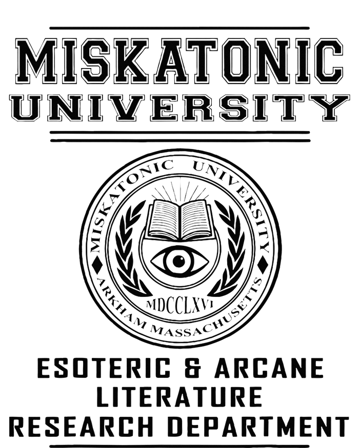 Miskatonic University Esoteric Literature Department T-Shirt