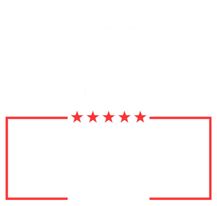 I Have Ptsd Pretty Tired Of Stupid Democrats Trump 2024 Toddler Hoodie