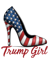 Trump Girl High Heel Stilettos American Flag Trump 2024 Cropped Pullover Crew