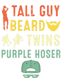 Perfect For Dude Tall Guy Beard Twins Purple Hoser Tank Top