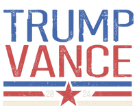 Trump Jd Vance 2024 Retro Stripe Star Election Poster