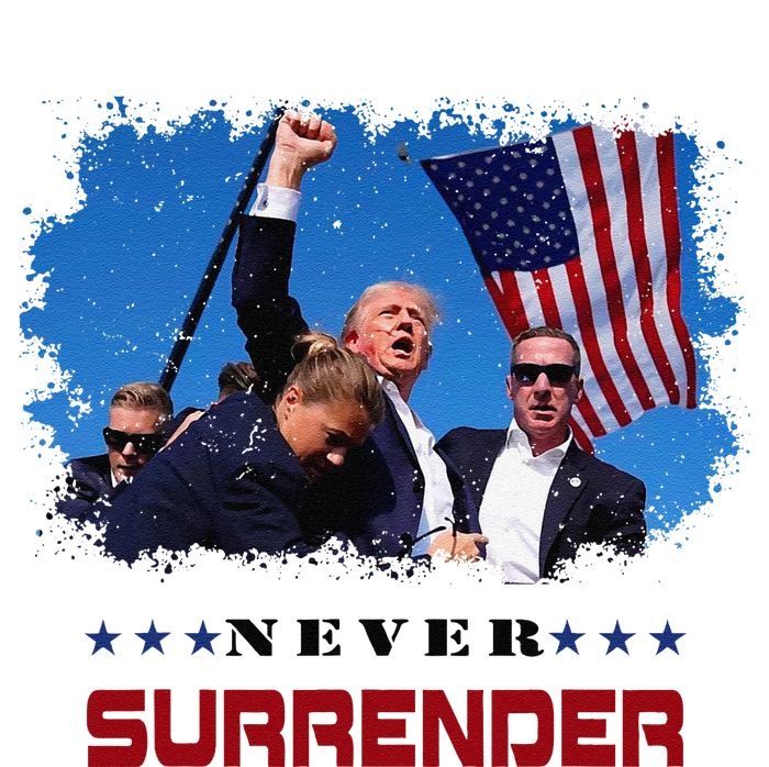 Trump Fight 2024 Never Surrender President Support Tall T-Shirt