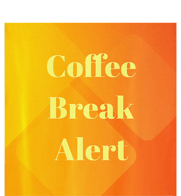 Coffee Break Alert Premium Sweatshirt Cinch Pack Bag