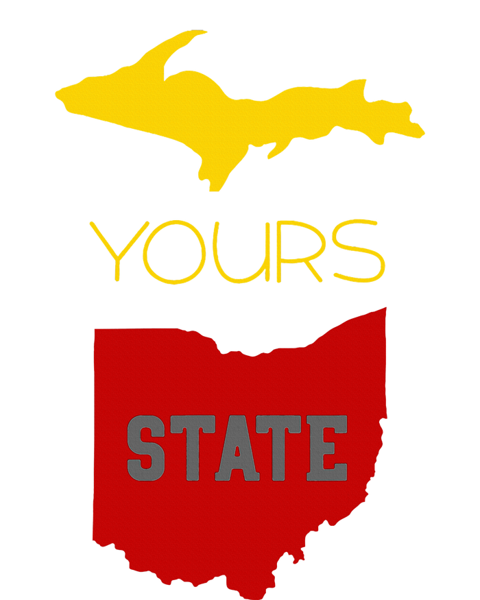 Michigan Ohio Rivalry Up Yours State Funny Ceramic Star Ornament