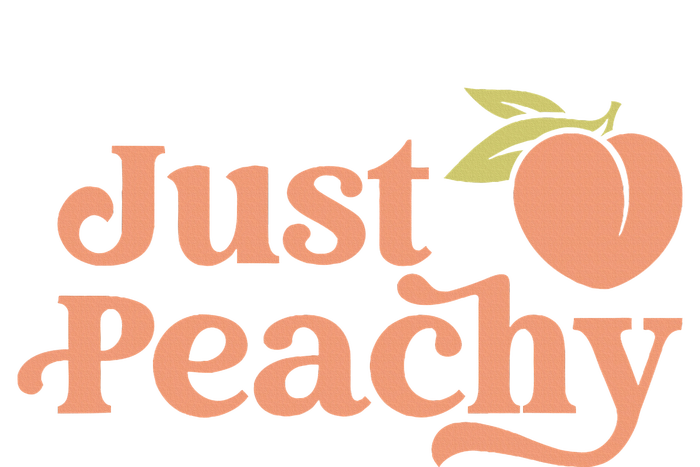 Just Peachy Retro 70s Georgia Peaches Summer Fruit Softstyle Adult Sport Polo