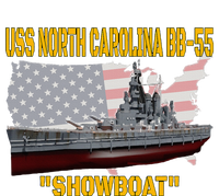 Uss North Carolina Bb55 Battleship & Ww2 American Warship T-Shirt