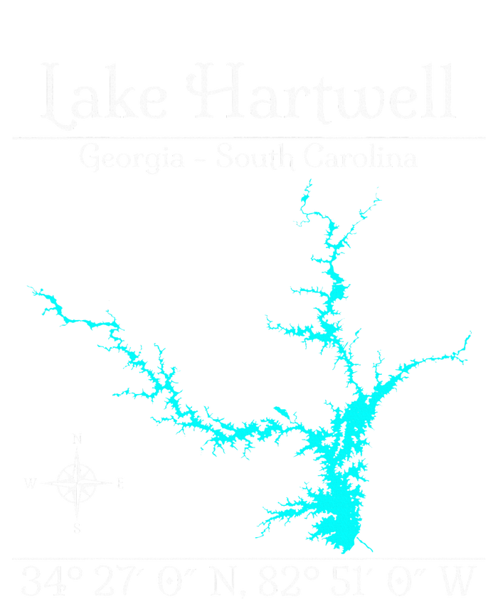 Lake Hartwell Georgia South Carolina Drawstring Bag