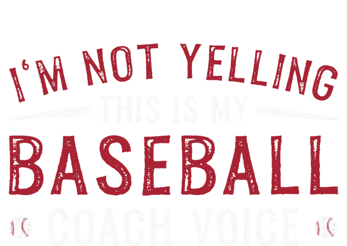 IM Not Yelling This Is My Baseball Coach Voice Performance Fleece Hoodie