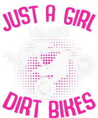 Just A Girl Who Loves Dirt Bikes Motocross Dirt Biking Softstyle Adult Sport Polo