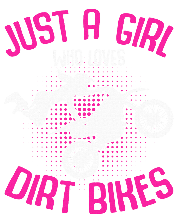 Just A Girl Who Loves Dirt Bikes Motocross Dirt Biking Softstyle Adult Sport Polo