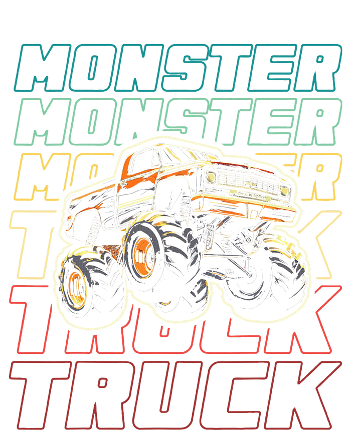 Monster Truck For Monster Truck Vintage Retro Snapback Five-Panel Rope Hat