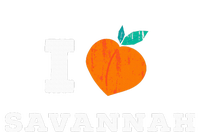 I Love Savannah Georgia Minimal Savannah Ga Peach Hooded Wearable Blanket