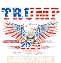 Trump 2024 America First Bald Eagle Pro Trump Usa Flag Tall Hoodie