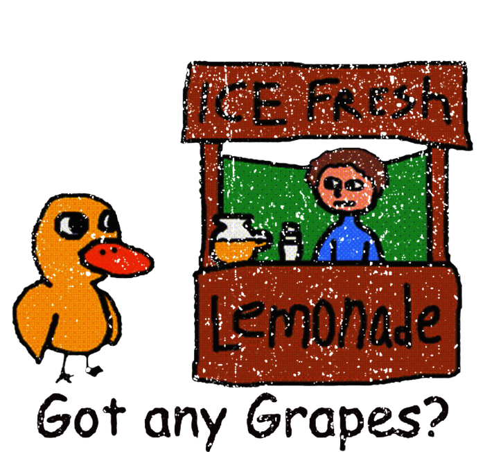 Ice Fresh Lemonade Duck Funny Got Any Grapes Love Gift T-Shirt