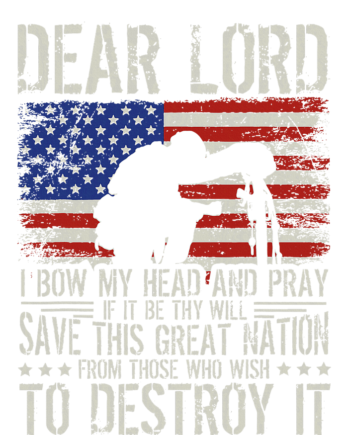 Dear Lord Save This Great Nation Jesus & Trump Maga Gift Bumper Sticker