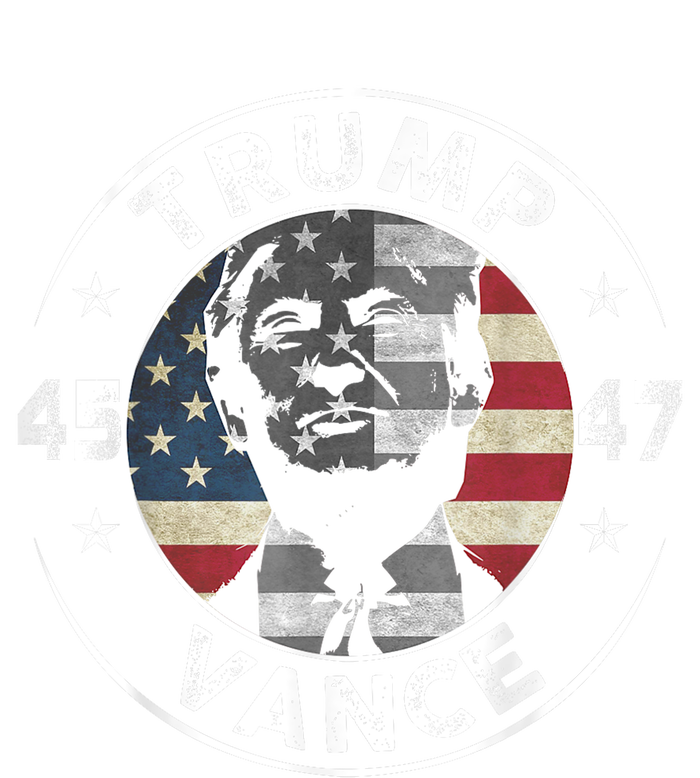 Retro 45 47 Trump Vance 2024 Vote Trump American Flag T-Shirt