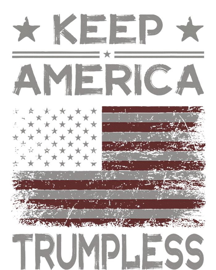 Keep America Trumpless Anti Trump Distressed American Flag T-Shirt