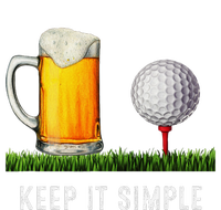 Keep It Simple Beer & Golf Funny Common Bumper Sticker