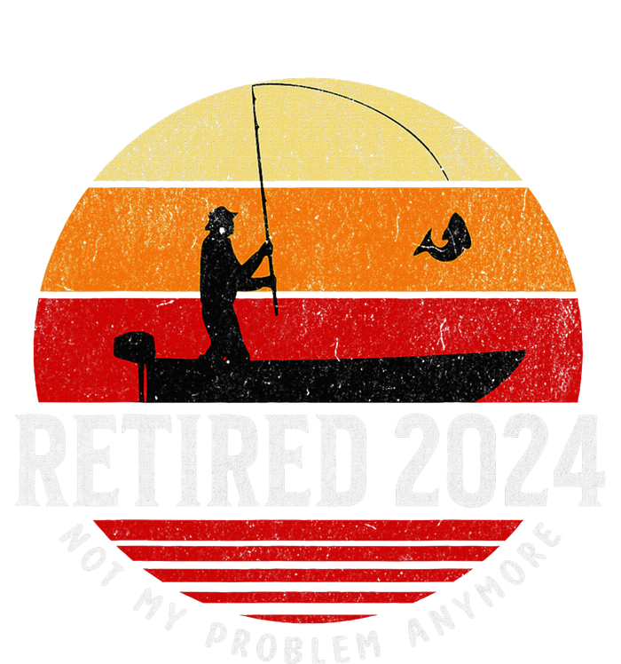 Retired 2024 Funny Fishing Retirement Retro Gone Fishing Rod Sustainable Bucket Hat