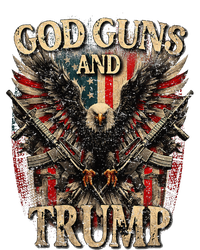 God Guns And Trump 2nd Amendment Flag Eagle American Flag T-Shirt