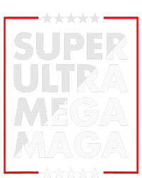 Super Ultra Mega Maga Trump Liberal Supporter Republican Women's V-Neck T-Shirt