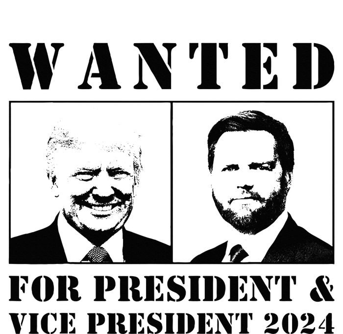 Wanted For President & Vice President 2024 Trump Vance Maga T-Shirt