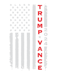 Trump Vance 2024 Vintage Subdued Vertical Flag Long Sleeve Shirt