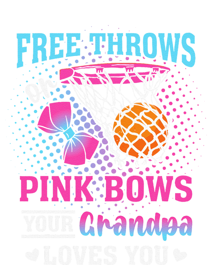 Free Throws Or Pin.K Bows Your Grandpa Loves You Gender Tall Long Sleeve T-Shirt