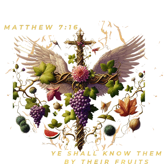 Mathew 7:16 Ye Shall Know Them By Their Fruits T-Shirt