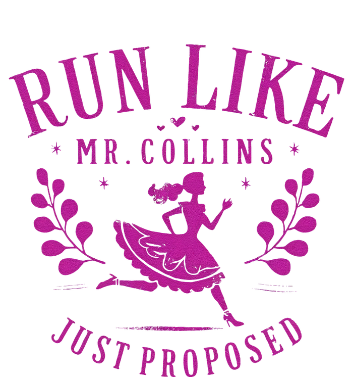 Run Like Mr Collins Just Proposed Vintage Design Women's Knotted Racerback Tank