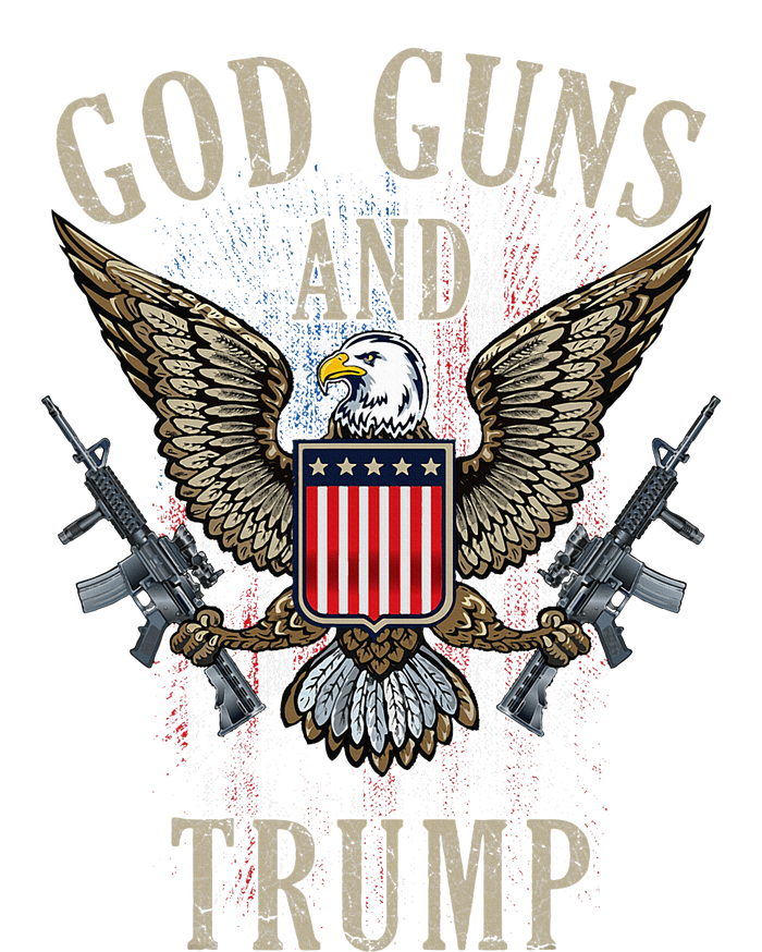 God Guns And Trump 2nd Amendment Flag Ar15 American Flag T-Shirt