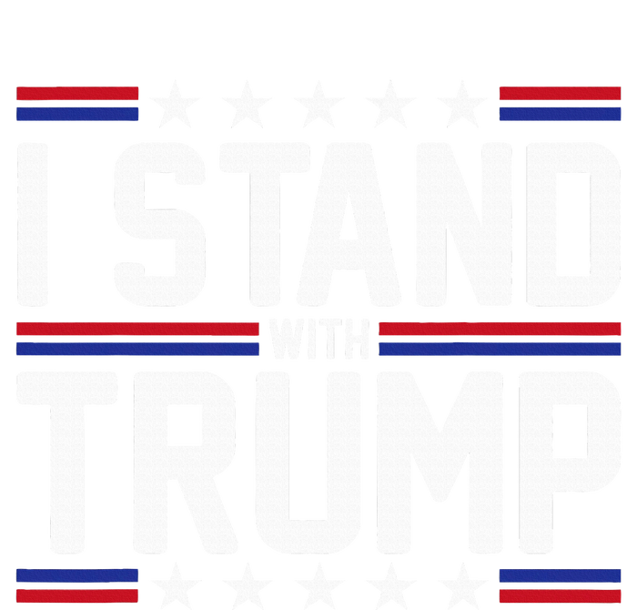 I Stand With Trump American Flag Usa Trump Supporter T-Shirt