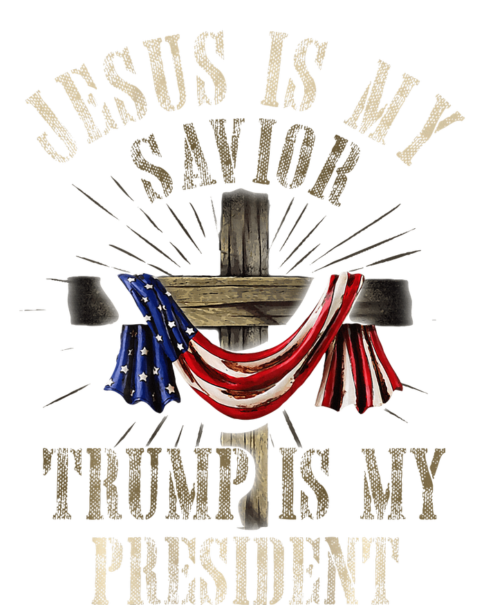 God Jesus Is My Savior Trump Is My President 2024 Christian T-Shirt