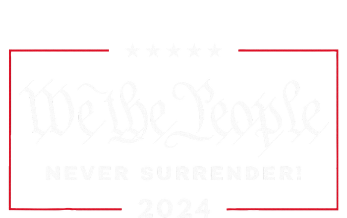 We The People Never Surrender! 4th Of July 2024 Usa Maga Softstyle Adult Sport Polo